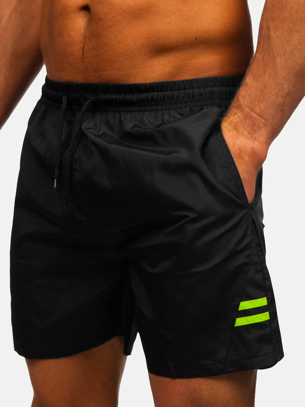 Чорні чоловічі шорти для плавання Bolf QD29